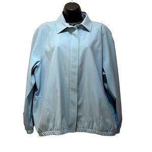 TanJay Zip Front Jacket~Light Green Generous Size M